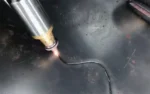 Cutting effect of handheld laser cutting machine.