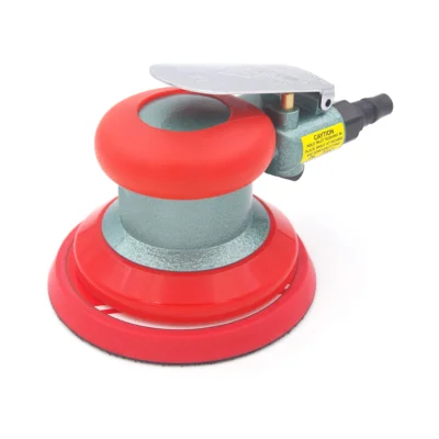 Air orbital sander MH-5078 6 inch with ergonomic grip and round sanding pad, designed for smooth surface sanding and finishing in automotive and woodworking.