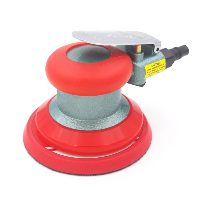 MH-5078W-0 Air orbital sander MH-5078 6 inch with ergonomic grip and round sanding pad, designed for smooth surface sanding and finishing in automotive and woodworking.